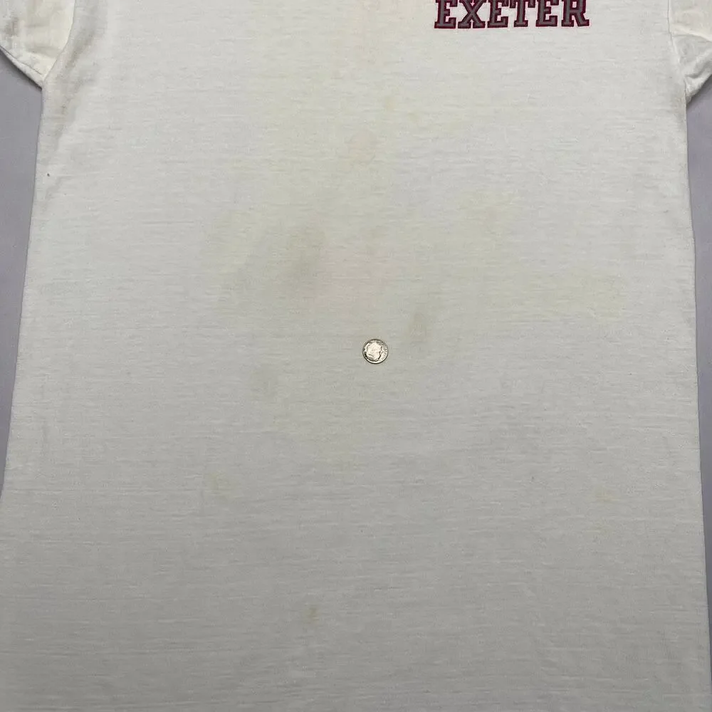 Vintage 60s Champion Running Man Exeter Rowing Ringer T Shirt Men's Large - Picture 7 of 9